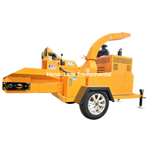 Trituradora de ramas de jardín de tambor diésel Kubota, trituradora de madera hidráulica estándar Euro 5 para bosque - Product Image 2