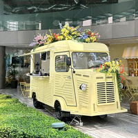Camion de restauration électrique avec cuisine complète, équipement pour pizzas, burgers, glaces et café - Garantie 1 an, cadre résistant à la rouille