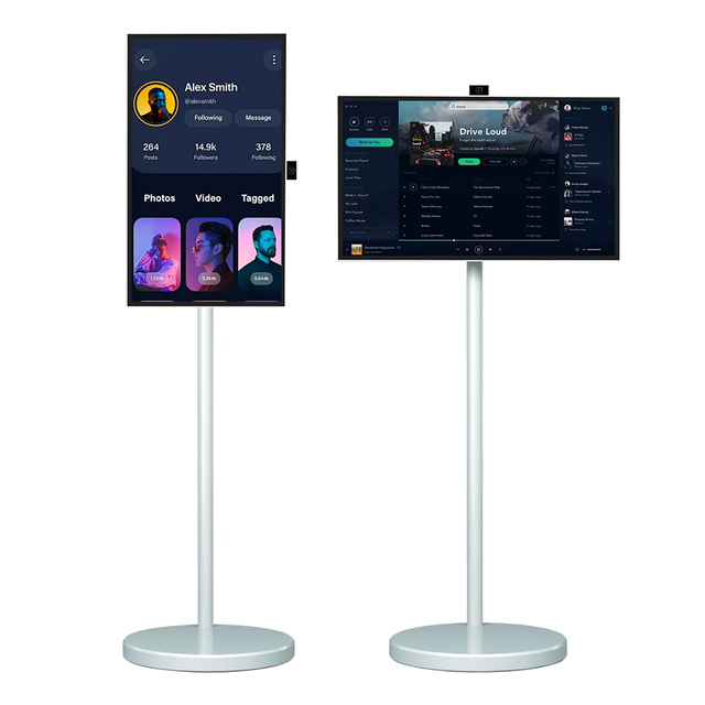27 Inch 4K UHD AI Smart Display Touch Screen Monitor Android 15 8GB 256GB with 12MP Camera Portable Media Hub