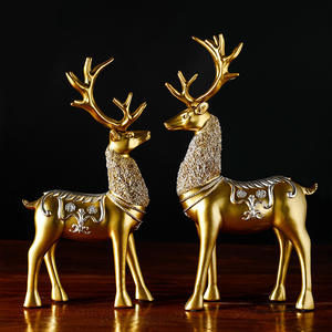 <span class=keywords><strong>Compra</strong></span> en línea <span class=keywords><strong>venta</strong></span> mercado nuevo material ciervo de alta calidad adorno de Navidad estatua de ciervo al aire libre suministros de adorno de Navidad - Product Image 1