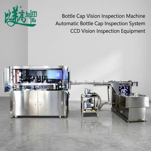 Ligne de tri et d'alimentation automatique de bouchons de bouteilles avec inspection par vision CCD et système d'éjection automatique pour les défauts de tache, rayures, manques de matériaux et défauts de flash. - Product Image 1