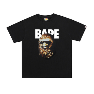 เสื้อยืดดีไซน์เนอร์ Bepeees สำหรับผู้ชาย ปี 2026 <span class=keywords><strong>9</strong></span>.11 ลายพิมพ์ลิงหลวมๆ บนผ้าฝ้าย 100% เสื้อยืดลำลองสไตล์สตรีทแวร์ลายสัตว์ - Product Image 1