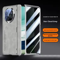 Étui pour téléphone portable Huawei Mate X5, simili cuir, anti-traces de doigts, design professionnel électro-plaqué, protection de l'appareil photo tout-en-un