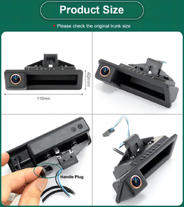 Iposter กล้องสำรองข้อมูลรถยนต์, ที่จับประตูท้ายรถมองกลางคืนกันน้ำสำหรับ BMW E82 E88 E90 E84 E91 E92 E93 E70 E60 <span class=keywords><strong>E61</strong></span> E39 3 5 X5 - Product Image 3