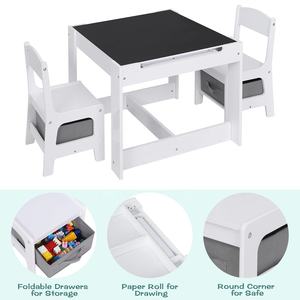 Kid Wood Table and Chair Set <strong>Children</strong> Table and Chair Set Kid Study <strong>Desk</strong> Kid Study Table - Product Image 4