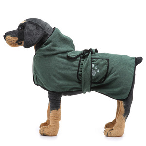 Pet Supplies Embroidered Small Medium Large <strong>Dogs</strong> Soft Microfiber Pet Drying Towel <strong>Dog</strong> <strong>Bathrobe</strong> - Product Image 3