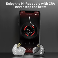 CCA CRA 1DD Headset Musik In-Ear Bass Dinamis Headset Berkabel Olahraga Game Android Office 3.5MM Earplug Metal Pro Mic DJ Headset