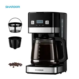 Cafetière automatique avec plaque chauffante pour maintenir le café au chaud pendant 2 heures après l'achevement de <span class=keywords><strong>la</strong></span> préparation, autre cafetière électrique - Product Image 1