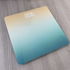 Balance corporelle numérique à affichage LED 180 kg 396 lb Balance de salle de bain électronique OEM Verre trempé de 6 mm - Product Image 3