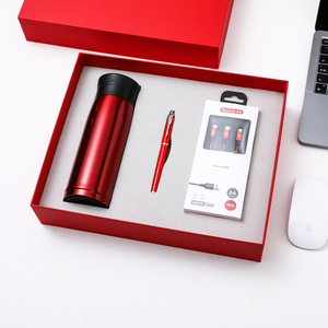 Business Gift Box Set Insulated Cup Mental Pen Fast-charging Power Bank High-end Enterprise Customization LOGO Wholesale