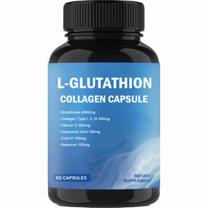 L-谷胱甘肽胶囊 胶原蛋白 I、II、III 型 皮肤美白丸 美白含维生素 C、透明质酸、辅酶 Q10、硒 - Product Image 1