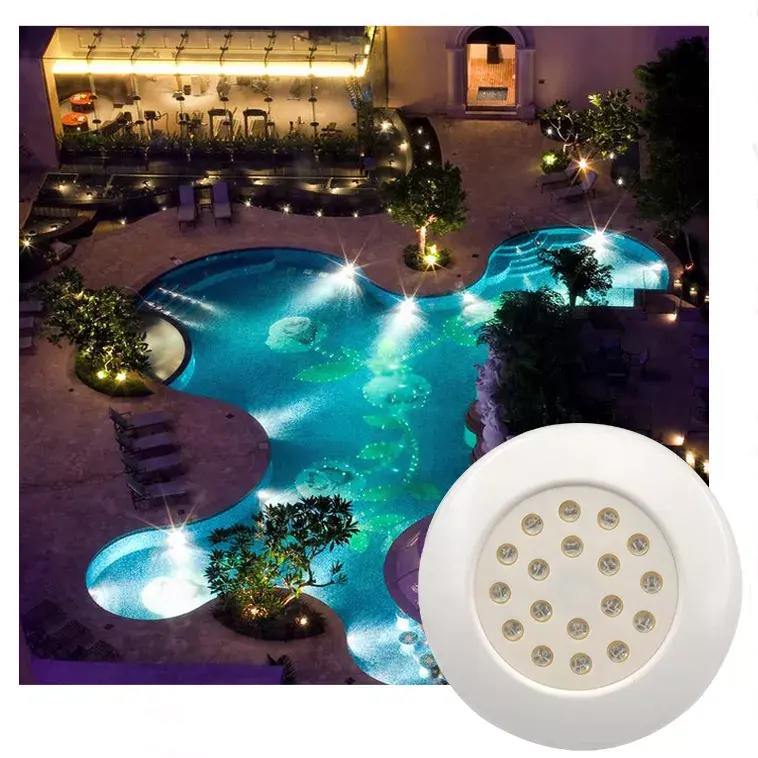 Lámpara Led decorativa impermeable IP68, luces de piscina con Control RGB multicolor, luz Led subacuática para piscina