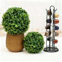 Plantes artificielles décoratives de qualité supérieure, boule verte, faux gazon, sphère décorative d'extérieur pour jardin, paysage, décoration intérieure