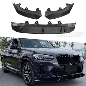 สปอยเลอร์กันชนหน้ารถยนต์ ชิ้นส่วนตกแต่งสำหรับ BMW X3 G01 2022-2024 ฝาครอบป้องกันกันชน อุปกรณ์ตกแต่งรถยนต์ - Product Image 1