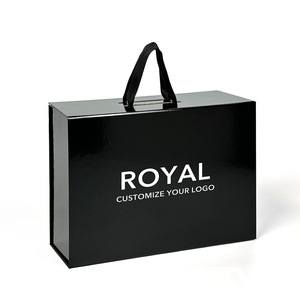 <span class=keywords><strong>2025</strong></span> Tùy Chỉnh Màu Đen Từ Sang Trọng Cứng Nhắc Có Thể Gập Lại Giấy Bao Bì Hộp Hot Bán Cho Quần Áo Ăn Mặc Áo Sơ Mi Vớ Vật Liệu Tái Chế - Product Image 1