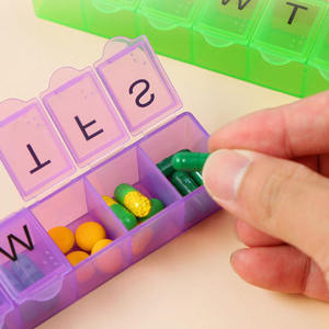 Bán hàng nóng 7 Ngày Hàng Tuần xách tay tùy chỉnh nhựa Pocket Kích thước <span class=keywords><strong>Pill</strong></span> hộp lưu trữ cho du lịch <span class=keywords><strong>Pill</strong></span> trường hợp - Product Image 4