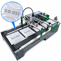 Machine d'impression jet d'encre industrielle de bureau avec codage électrique, alimentation automatique, haute productivité, pour codes QR/de barres sur cartons et papier