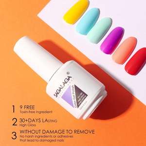 Esmalte <span class=keywords><strong>de</strong></span> <span class=keywords><strong>Uñas</strong></span> en Gel <span class=keywords><strong>de</strong></span> Diseño SAGALAGA, Gel UV <span class=keywords><strong>de</strong></span> Alta Calidad, Suministros <span class=keywords><strong>de</strong></span> Marca Privada, Larga Duración, 15 ml <span class=keywords><strong>para</strong></span> Bricolaje, Logotipos Personalizados Más Vendidos - Product Image 3