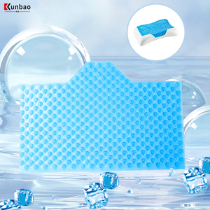 เมมโมรี่โฟมเย็นโพลียูรีเทนสีฟ้าแบบกำหนดเองสำหรับหมอนรองคอนทัวร์หมอนรองคอ - Product Image 4