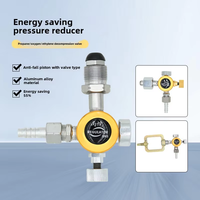 Manomètre à diaphragme en cuivre pour eau, oxygène, acétylène, propane, argon, dioxyde de carbone et vannes de réduction