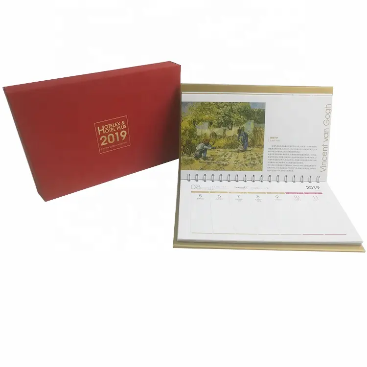 2022 custom printing high-end gift desk calendar