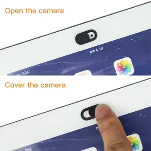 OEM LOGO WebCam Plastic Slider Laptop Camera Marco Lens Cover For Mobile Phone Anti-slip Privacy Slide Latop Camera Webcam Cover