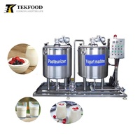 Réservoir de pasteurisation du lait en acier inoxydable 304 de l'usine TEKFOOD, 300L, réservoir de fermentation du yaourt pour ligne de production de yaourt