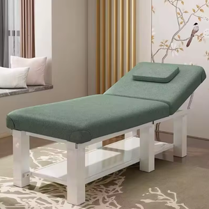 Lit de massage haut de gamme en bois massif avec fonctionnalités de massage multifonctionnel et de thérapie de réglage osseux de médecine traditionnelle chinoise - Product Image 2