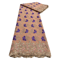 Tissu de dentelle suisse brodée de luxe, dentelle africaine en coton pour robes de mariée