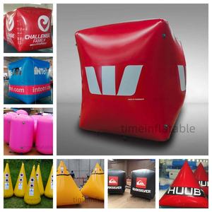 Venta al por mayor hermético inflable triángulo boya agua flotante carrera marcador para juegos de deportes acuáticos - Product Image 4