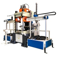 Presse hydraulique servo à quatre colonnes de 300 tonnes, ligne automatique JLH4C-300TS, garantie 4 ans pour le moulage de pièces commémoratives et de médailles