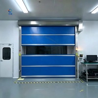 Pintu Gulung Otomatis Industri Kecepatan Tinggi dengan Konstruksi Baja Galvanis PVC Tahan Air untuk Pintu Masuk Gudang Pabrik