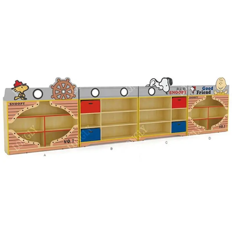 Мебель для детского сада деревянный игрушечный шкаф для детей