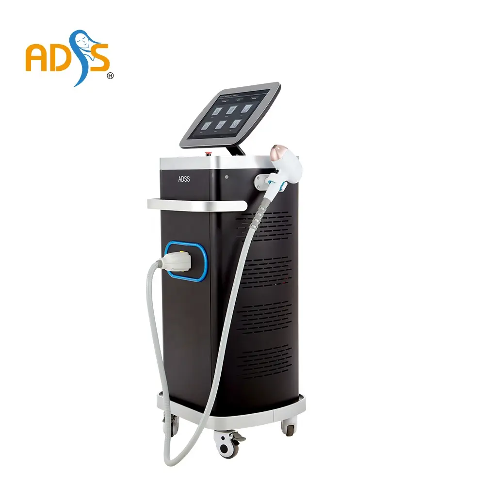 ADSS Hot Sale Real 1200W Epilation laser maschine Laser Haaren tfernungs maschine mit 808nm Diodenlaser