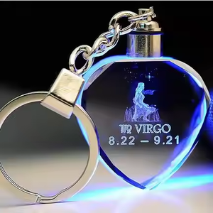 <strong>Cheap</strong> Crystal Gifts Unique Holiday Gift Valentine's Day Gift Crystal LED Keychain <strong>Custom</strong> Rose <strong>Flower</strong> Heart Glass love Keyring - Product Image 4