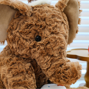 <b>Elephant</b> Shape Plush Toy Pillow & Small Bear Stuffed Animal, Home <b>Decor</b> & Festival Gift for Boys Girls - Product Image 2