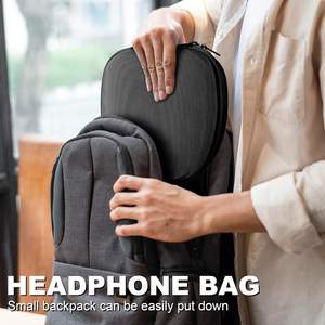 Estuche de viaje portátil organizador duro para auriculares Bose QC25/QC35/QC45/NC700/Sony a prueba de golpes negro-<span class=keywords><strong>pequeño</strong></span> (opaco) - Product Image 6