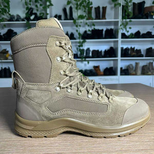 Bottes de randonnée tactiques en daim SFA1 Definite Malaysia, couleur marron, chaussures de trekking de terrain, chaussures de sécurité personnalisées. - Product Image 5