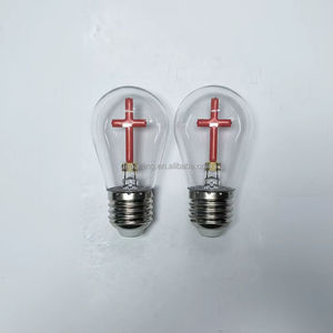 علبة بطارية بإضاءة LED ذات أجواء دينية، مصباح LED على شكل صليب يعمل بتيار مستمر 3 فولت، مصباح LED على شكل صليب طراز ST64 - Product Image 2