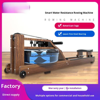 Máquina de Remo Inteligente Silenciosa de Madera Maciza con Resistencia Líquida al Agua y al Viento para Uso Doméstico y Comercial, 38 kg