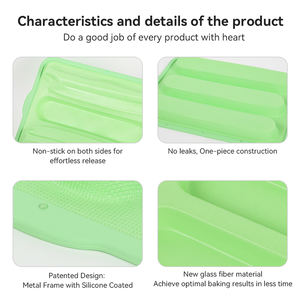 Moule à pain français en fibre de verre antiadhésif réutilisable, silicone de qualité alimentaire, compatible four, plaque à pain en fibre de verre - Product Image 5