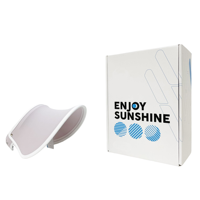 Boîtes d'expédition en carton ondulé blanc avec serrure à languette de chapeau de soleil imprimé personnalisé