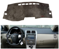 Housse de tableau de bord de voiture de luxe Luerman Fluffy Full Face avec protection et décoration pour Toyota Corolla 2007-2013