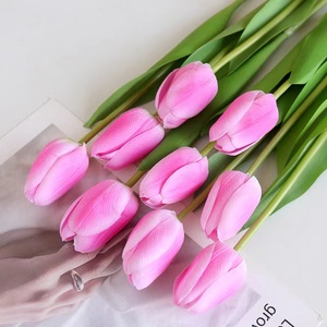 2025 gran oferta hecha a mano Real Touch Flor de <span class=keywords><strong>tulip</strong></span>án Artificial pequeño <span class=keywords><strong>tulip</strong></span>án de imitación realista para decoración del hogar arreglos florales de boda - Product Image 6