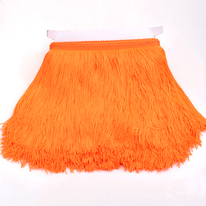 10 Metri di Nastro in Pizzo di Poliestere a Due Fili con Frange e Nappe, Lunghezza 20cm, Colore Neon, per Abiti Latini e Costumi da Palcoscenico - Product Image 2