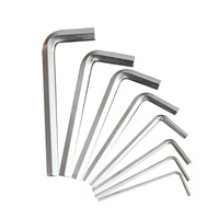 Offre Spéciale 1.5/2/2.5/3/4/5/6/8/10MM L Type jeu de clés Allen clé hexagonale clé à tête plate clé Allen