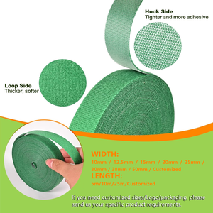 Reusable and Adjustable Cut-to-Length <strong>Garden</strong> Ties Strong Grips <strong>Hook</strong> and Loop Strap Plant Supports for Effective Growing - Product Image 2