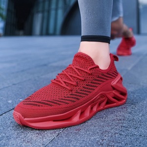 Zapatos deportivos para hombre, transpirables, con malla en la parte superior, con cordones, talón acolchado, de caña alta, antideslizantes, informales, para parejas. - Product Image 2