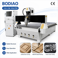 Machine de découpe et de gravure CNC 3 axes 1300x2500mm avec moteur servo unique NC Studio pour bois, MDF, acrylique, PVC et signalétique publicitaire