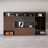 WJG-236X Armoire de classement ignifuge en bois minimaliste pour bureau avec démontage et mobilité, bibliothèque de rangement simple